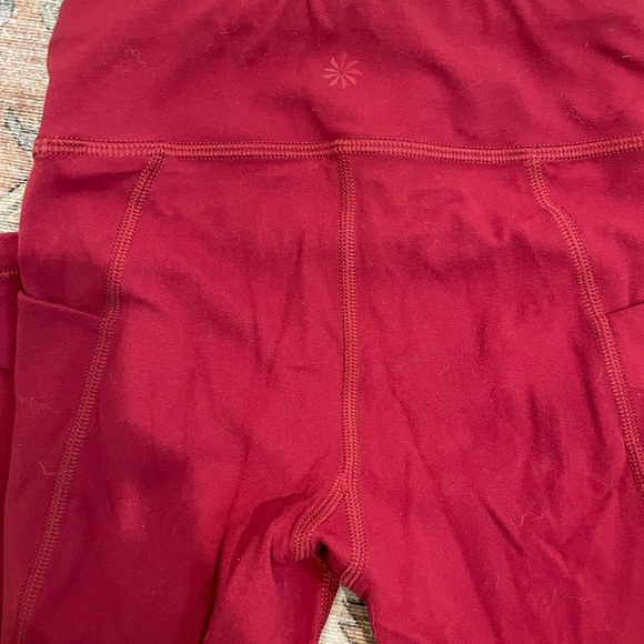 Athleta Girl Red High-Rise Leggings - Picture 3 of 4